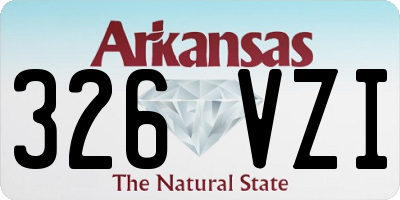 AR license plate 326VZI