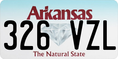 AR license plate 326VZL