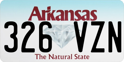 AR license plate 326VZN