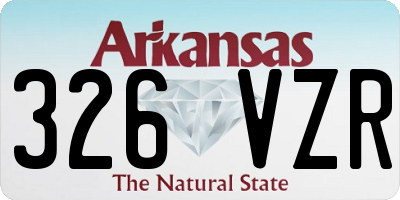 AR license plate 326VZR