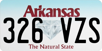 AR license plate 326VZS