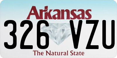 AR license plate 326VZU