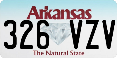 AR license plate 326VZV