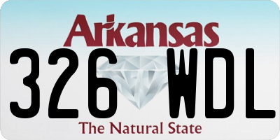 AR license plate 326WDL