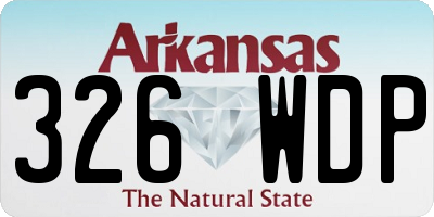 AR license plate 326WDP