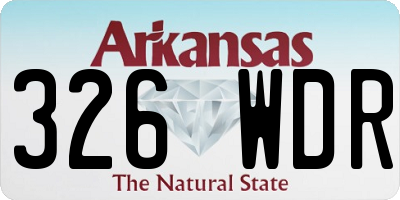 AR license plate 326WDR