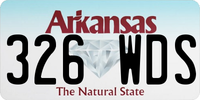 AR license plate 326WDS
