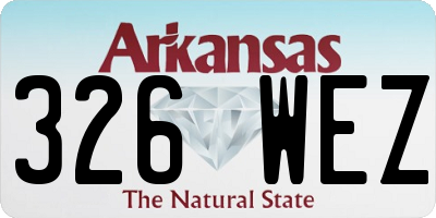 AR license plate 326WEZ
