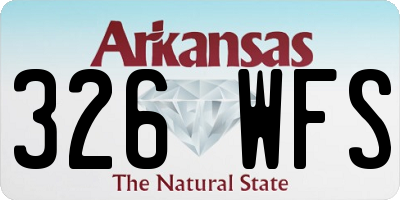 AR license plate 326WFS