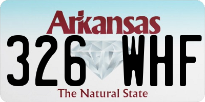 AR license plate 326WHF