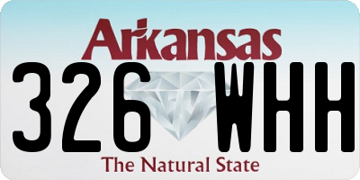 AR license plate 326WHH
