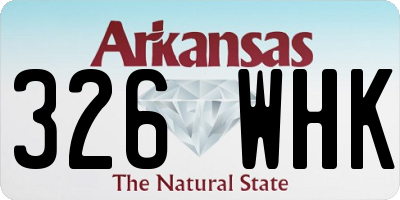 AR license plate 326WHK
