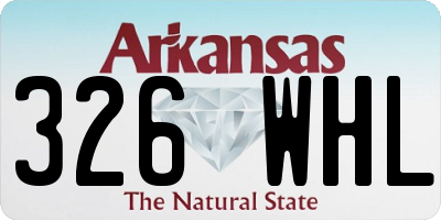 AR license plate 326WHL