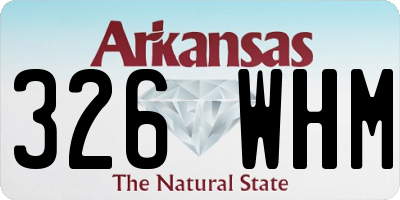 AR license plate 326WHM