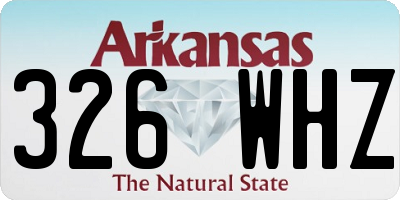 AR license plate 326WHZ