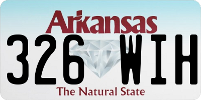 AR license plate 326WIH