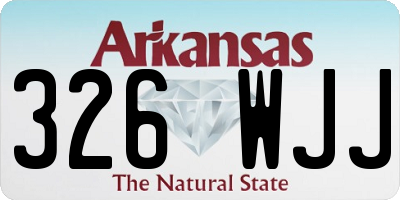 AR license plate 326WJJ