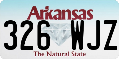 AR license plate 326WJZ
