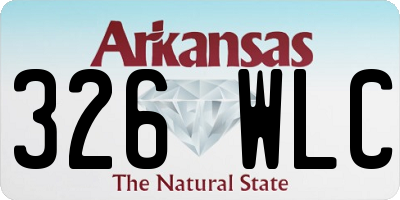 AR license plate 326WLC