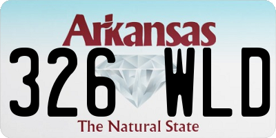 AR license plate 326WLD