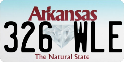 AR license plate 326WLE