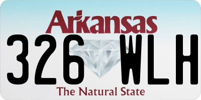 AR license plate 326WLH