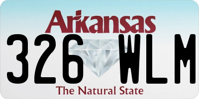 AR license plate 326WLM