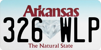 AR license plate 326WLP