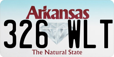 AR license plate 326WLT