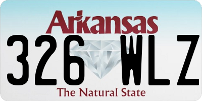 AR license plate 326WLZ