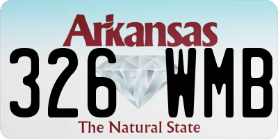 AR license plate 326WMB