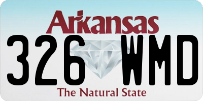 AR license plate 326WMD