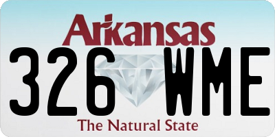 AR license plate 326WME