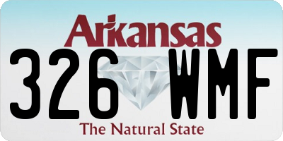 AR license plate 326WMF