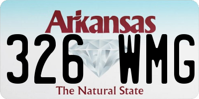 AR license plate 326WMG