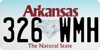 AR license plate 326WMH