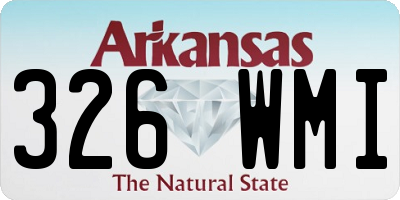 AR license plate 326WMI