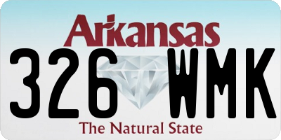AR license plate 326WMK