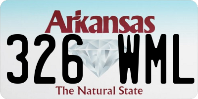 AR license plate 326WML