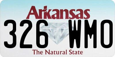 AR license plate 326WMO