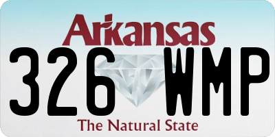 AR license plate 326WMP