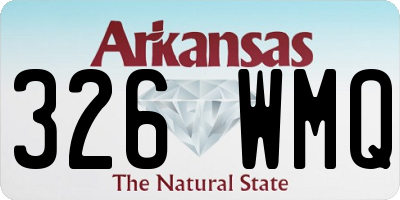 AR license plate 326WMQ