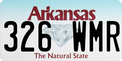 AR license plate 326WMR