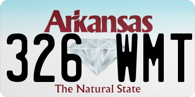 AR license plate 326WMT