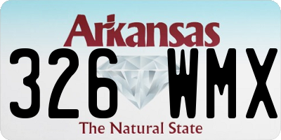AR license plate 326WMX