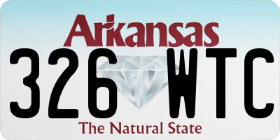 AR license plate 326WTC