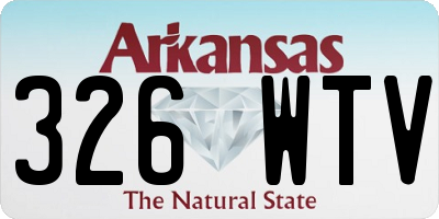 AR license plate 326WTV