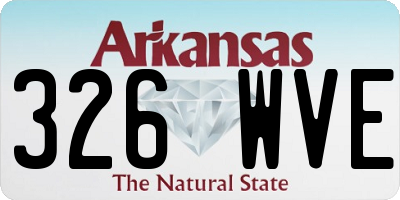 AR license plate 326WVE