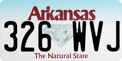 AR license plate 326WVJ