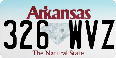 AR license plate 326WVZ